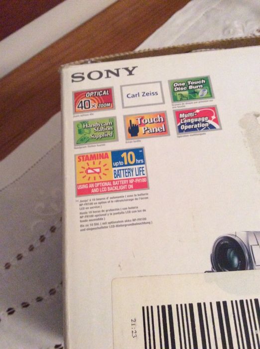 Maquina de filmar Sony