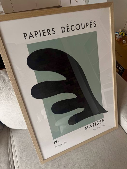 Plakat Matisse w drewnianej ramce 50x70 cm