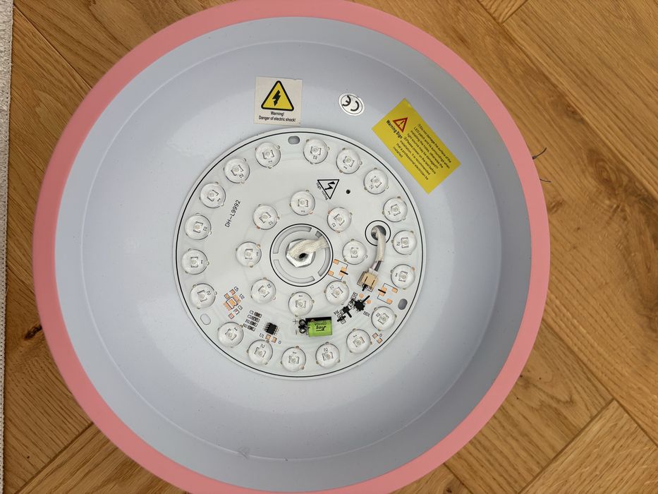 Lampa różowa plafon dziecięcy