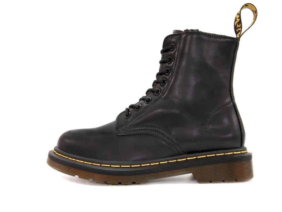 Черевики з хутром Dr. Martens 1460 Black premium зимові