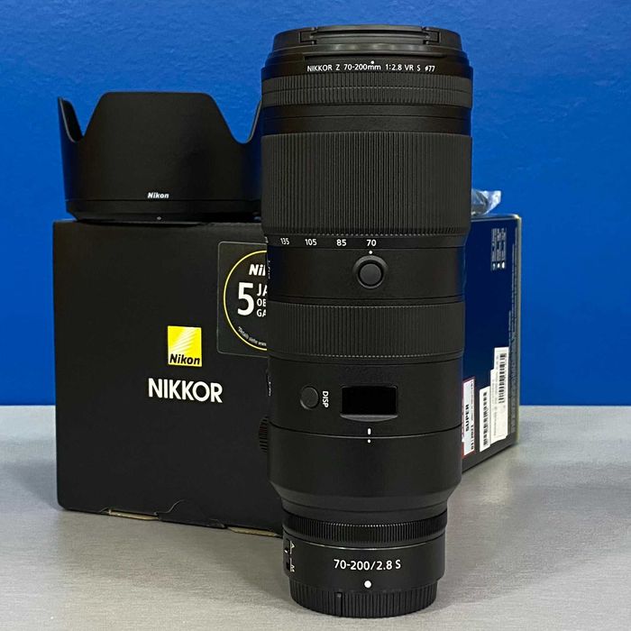 Nikon Nikkor Z 70-200mm f/2.8 VR S | NOVA | 3 ANOS DE GARANTIA