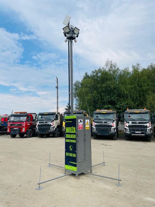 Wieża mobilna monitorująca, wieża budowlana