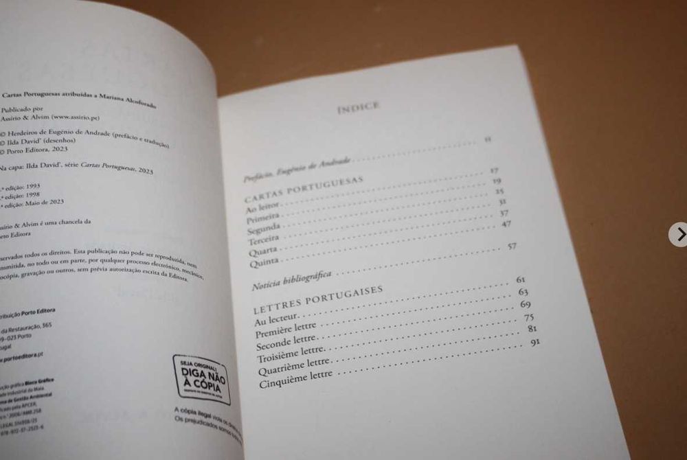 Cartas Portuguesas -Atribuídas a Mariana Alcoforado