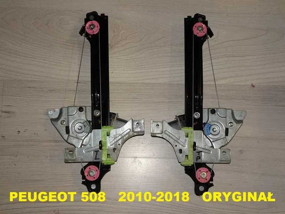 Podnośnik Mechanizm Szyby Peugeot 508 Tył Lewy Oryginał 10-18 [5a]