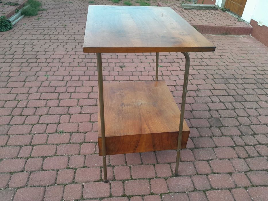 Stary stolik telewizyjny, radiowy, PRL, proj. Mieczysław Puchała?