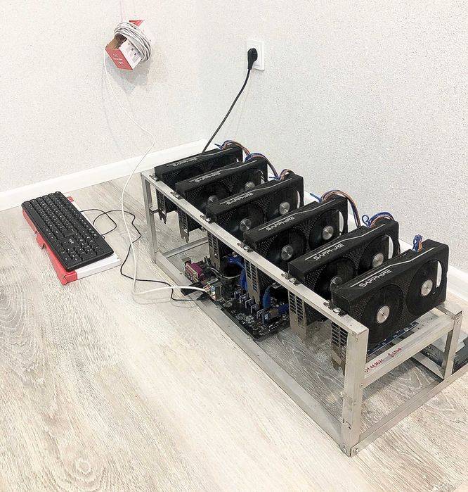 Крипто ферма в зборі (6х Sapphire RX470 4gb)
