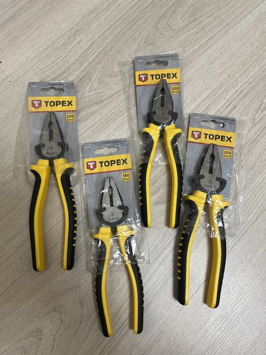 Плоскогубці пасатижі комбіновані Topex та рулетки Topex/Neo 3м - 19mm