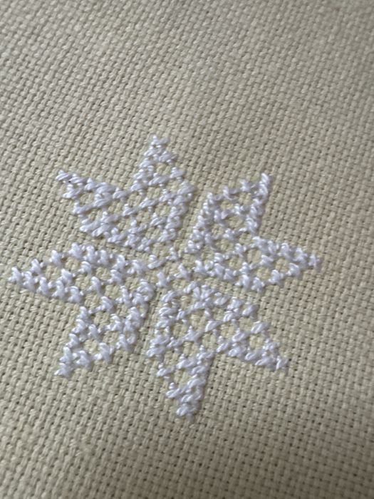 Bieżnik ręcznie haftowany motywy  Świąteczne   do kolekcji