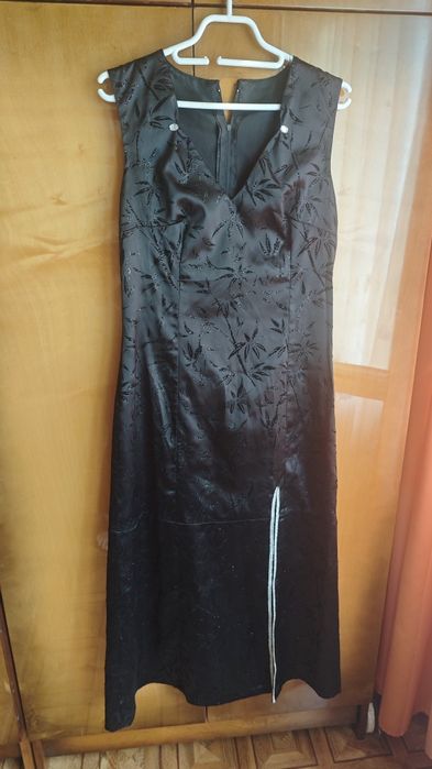 Oryginalna sukienka damska w japońskim stylu, wieczorowa, czarna, Pret