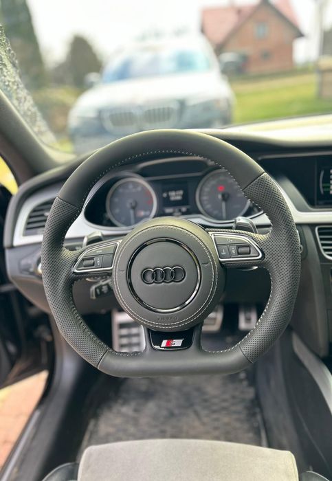 Kierownica Ścięta S-line A6 C7 A7 komplet poduszka a4 b8 A5 A3 8V