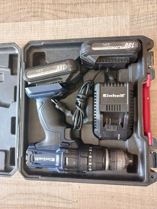 Акумуляторний шурупокрут Einhell BT-CD 18-2 Li-I. Комплект