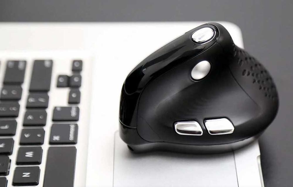 Myszka bezprzewodowa Delux M618XS PIONOWA do laptopa Myszka podświetla