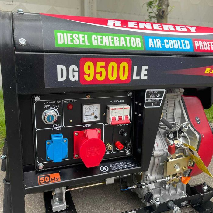 Генератор дизельний 8 кВт DG9500L/E 3фази 220та380В. НОВИЙ! АКЦІЯ