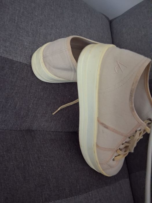 Buty na platformie  cobler vegan,etykieta cyfrowa