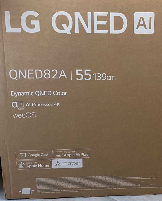 Smart TV LG 55" QNED UHD 4K 55QNED82A6B (2025) (novo)