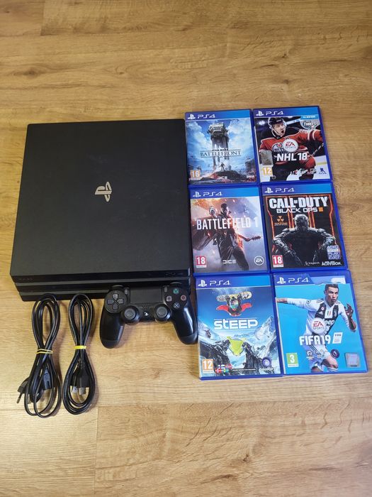 Play station 4 pro ps4 pro 6 gier oryginalny pad