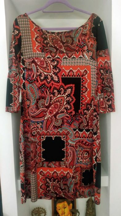 Sukienka patchwork orient