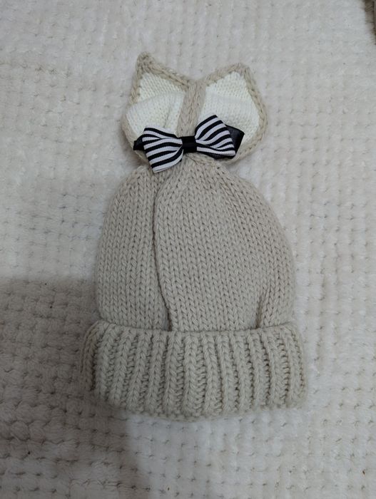 Нова тепла зимова шапка на дівчинка 1-4 роки