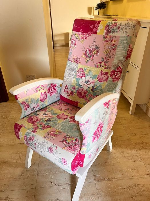 Cadeirão antigo renovado