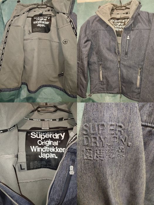 Чоловіча демисезонна куртка відомого бренду Superdry Original Windtrekker Japan p.L