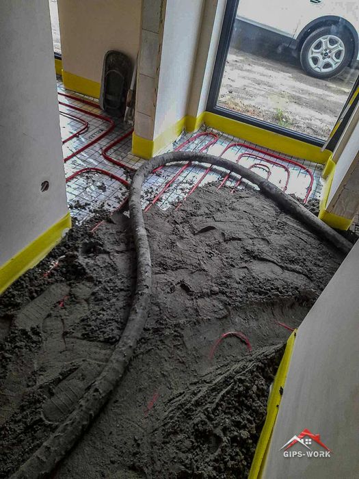 Wylewki Posadzki Miksokretem Mixokretem Tynki maszynowe Gipsy Świdnik