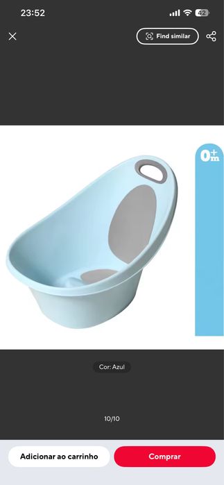 Banheira kiokids com rolha  e antiderrante , novo  primeira mão