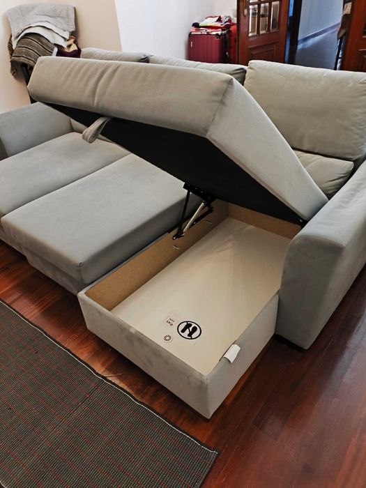 Sofá Cinzento 3 Lugares