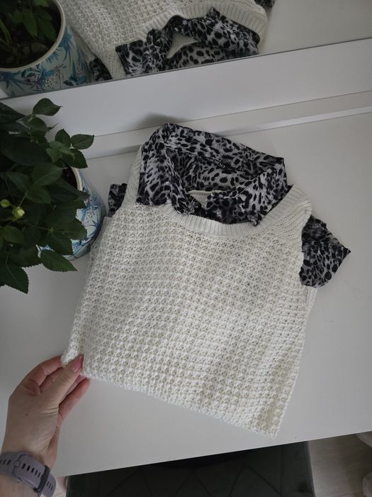 Zestaw damskich ubrań sweterków wełniane kaszmir S/M