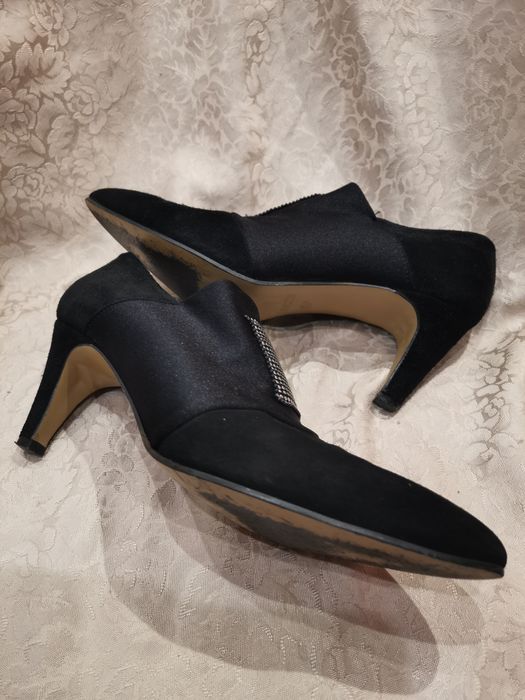 Mano by Olympic Made in Italy rozm 38 czarne botki, czółenka, obcas