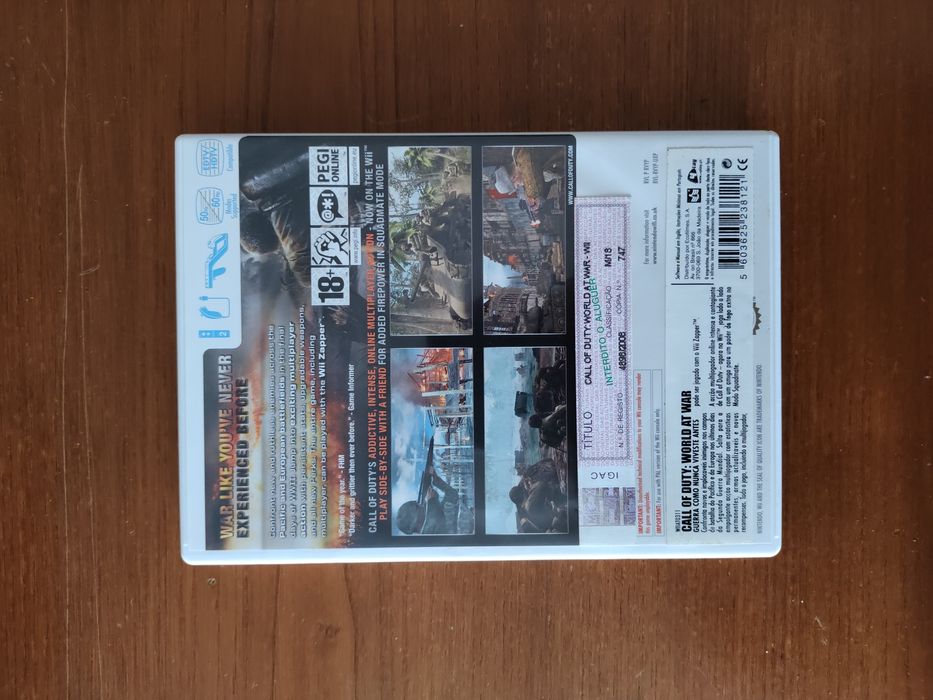 Jogo Wii - Call of Duty World at War (portes de envio inclu. no preço)