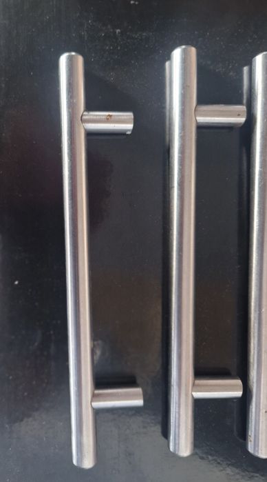 Puxadores em inox medidas nas fotos