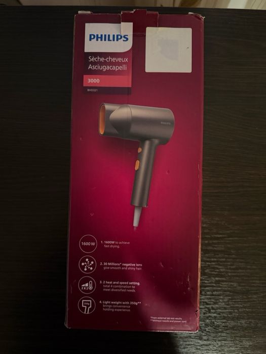 Фен Philips Series 3000 BHD321/00 новий з іонізацією