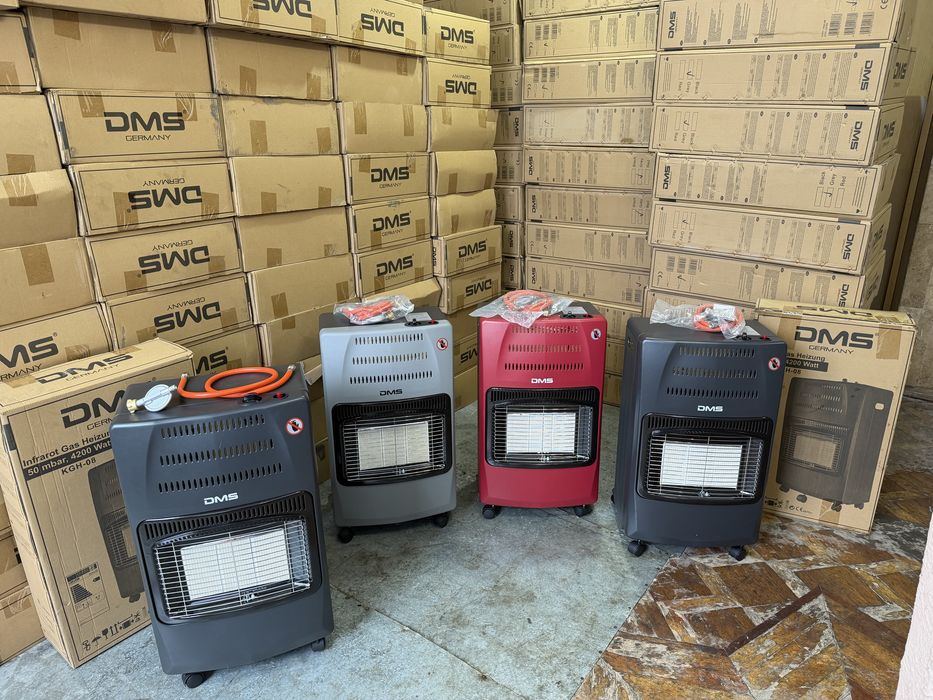 Газовий обігрівач DMS з Німеччини 4,2 KW з редуктором та шлангом