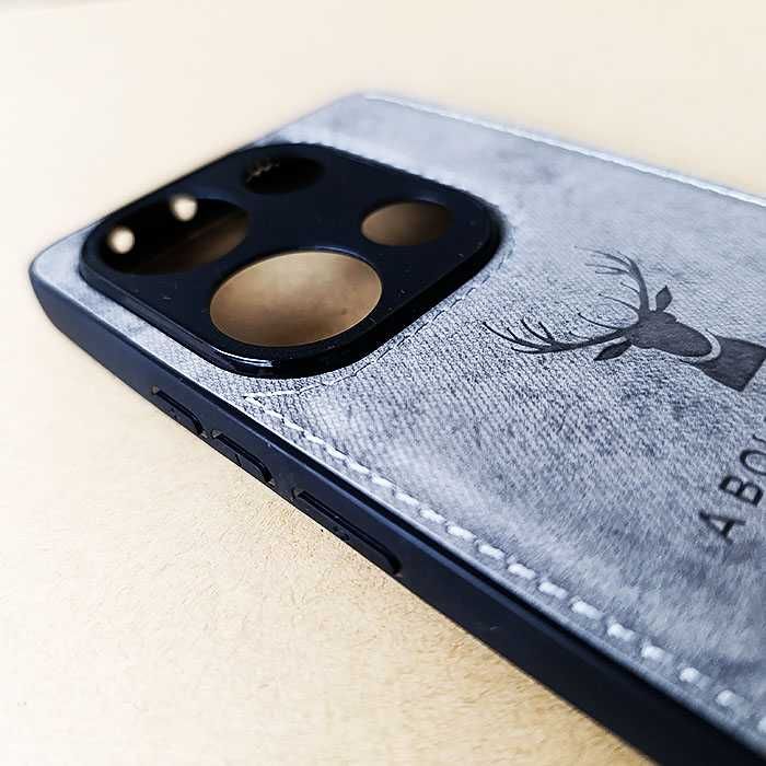 Чехол DEER Redmi Note 13 Pro 4G 5G противоударный, тканевая структура