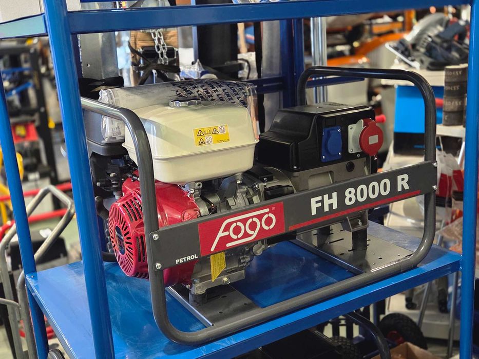 Agregat Fogo FH 8000R Honda , AVR - stabilizacja, 3 fazy, od ręki !