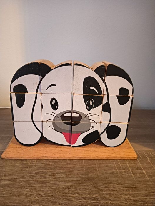 Puzzle para crianças em madeira - cão