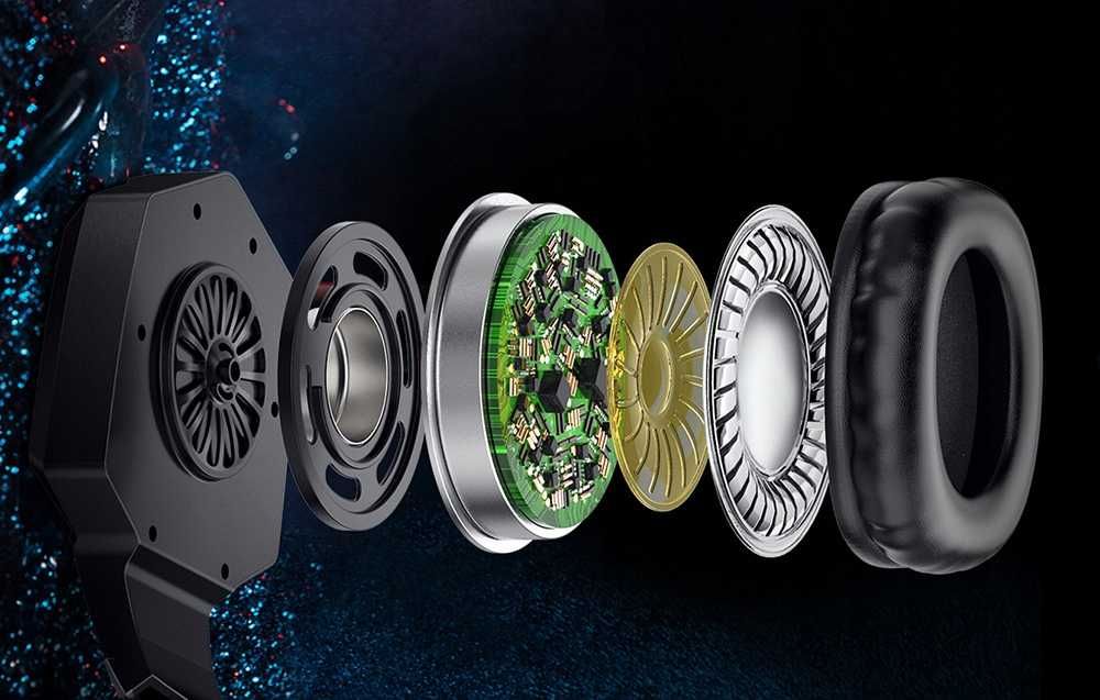 WYGODNE Słuchawki Gamingowe dla graczy z mikrofonem RGB LED na prezent