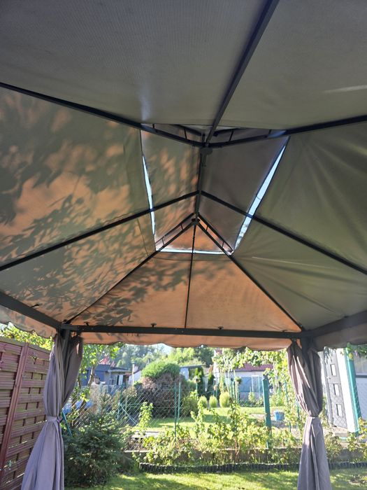 Pawilon ogrodowy w dachem z grubej plandeki 3m x 4m