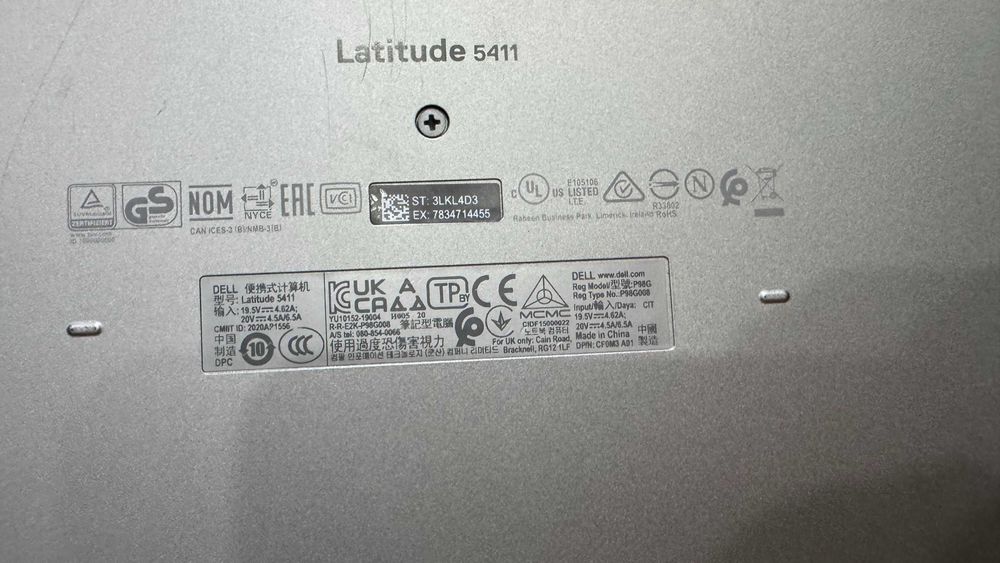 Ноутбук Dell Latitude 5411 I5-10400H /16gb/256ssd/ FHD IPS/