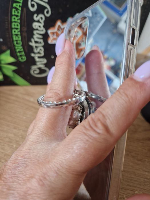 Чехол на IPhone 12 Pro зеркальный с жемчугом бусинами камушкамиподста