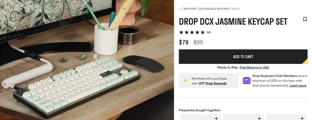 Drop DCX Jasmine Keycap Set - Teclas teclado mecanico