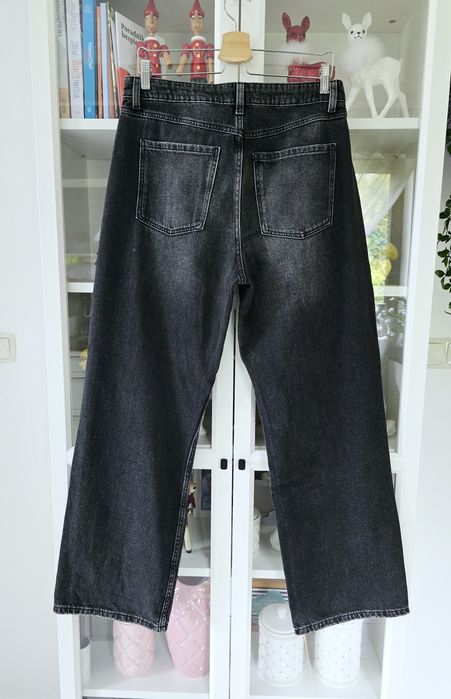 Cropp spodnie jeansowe z szerokimi nogawkami 40