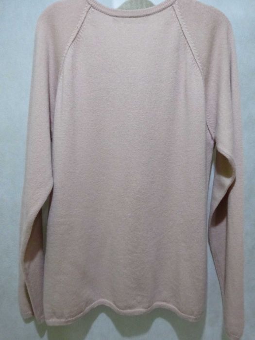 pudrowy róż kardigan, kaszmir    r. XL       BTFCPH