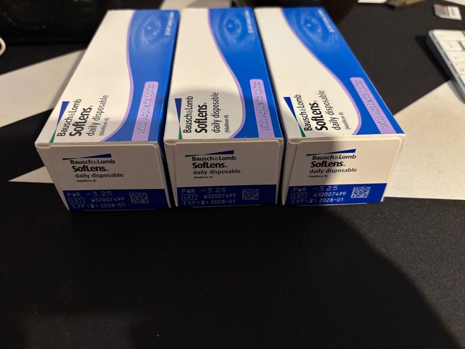 Baush & Lomb daily disposable 3x30 -3,25