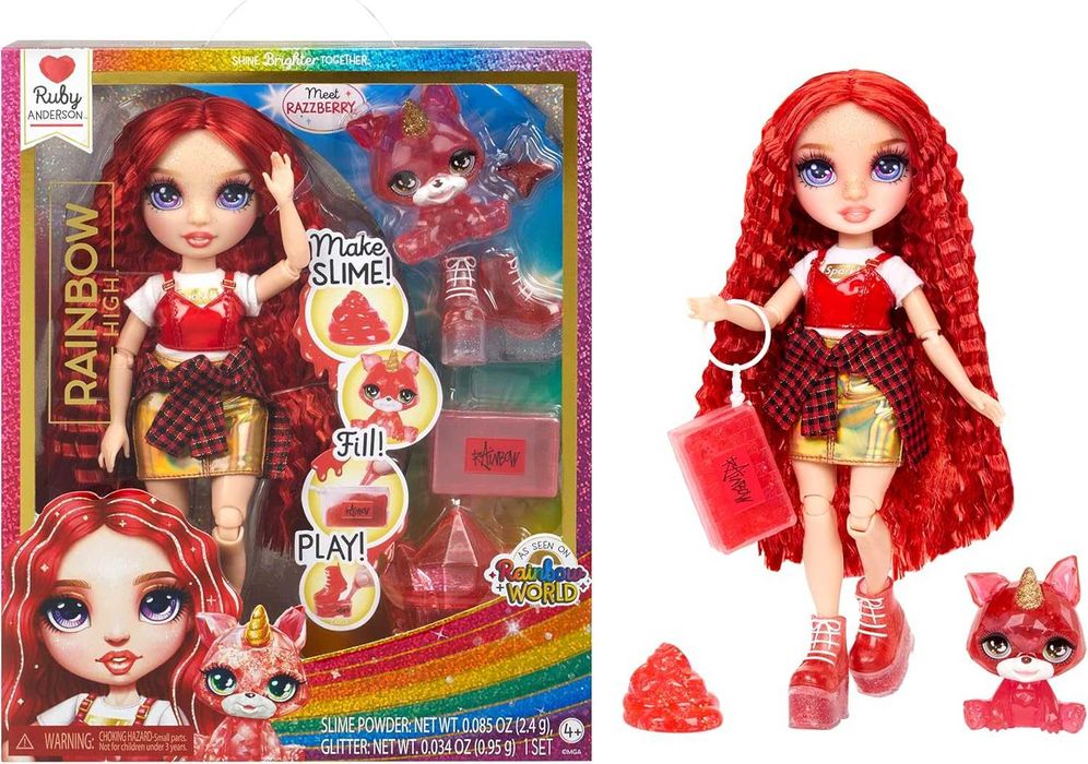 Rainbow High Jade, Sunny, Skyler, Violet, Ruby, Amaya Slime Kit & Pet