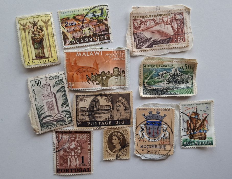 Lote de selos antigos