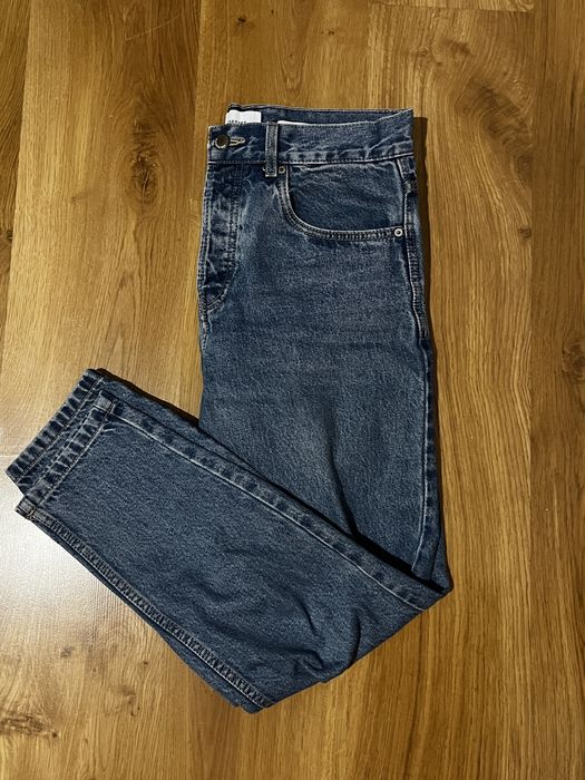 2 x jeansy spodnie jasnoniebieskie carrot mom fit 40\L