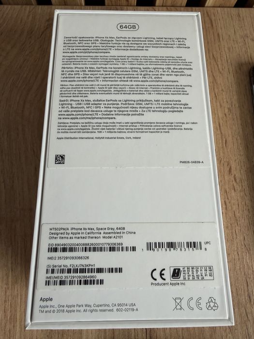 iPhone XS Max 64 GB Space Gray — stan bardzo dobry
