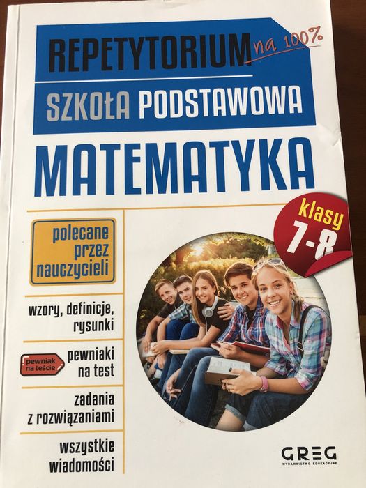 Matematyka szkoła podstawowa repetytorium klasa 7-8