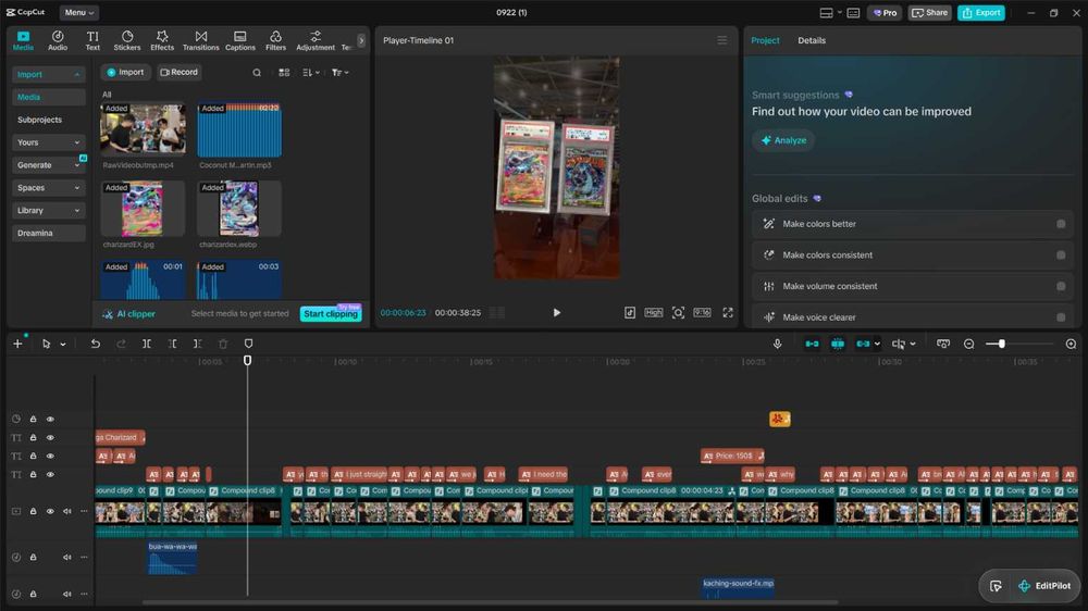 Editor de Vídeo — 4€ por video: Reels, TikTok, Youtube & YouTube Shorts